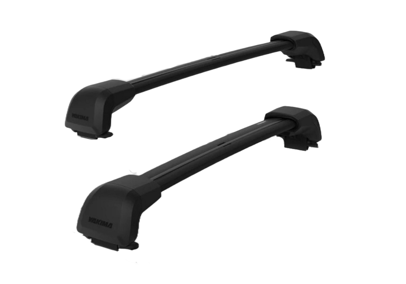 Kia Niro five door (2016 to 2022):Yakima StreamLine roof bar system with 108cm black JetStream FX bars