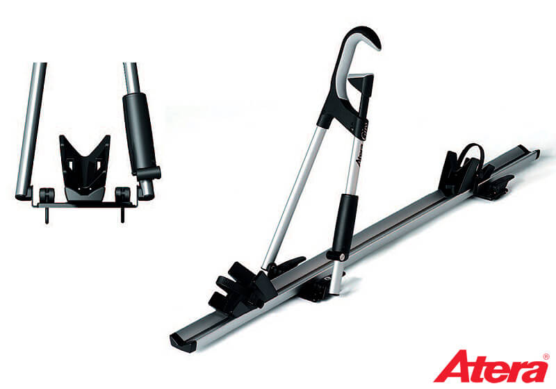 4 x Atera GIRO AF aluminium bike carriers with roof bars