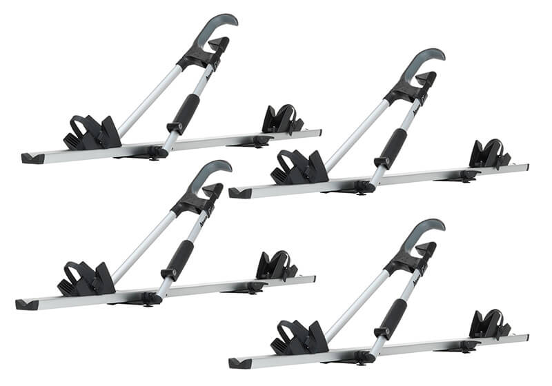 :4 x Atera GIRO AF+ aluminium bike carriers with roof bars