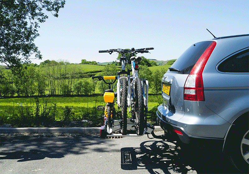 Bike carrier for Renault Trafic III with rear doors 