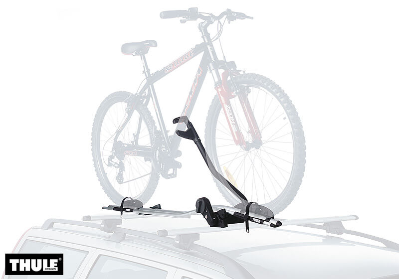 Wrak Mauve de begeleiding Thule 591 ProRide bike carrier.