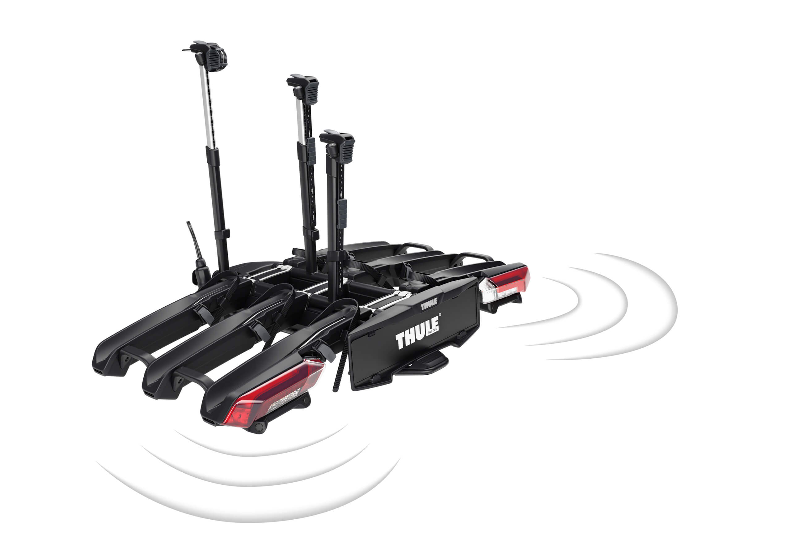 :Thule Epos ParkSecure - folding rack for 3 bikes no. 9803200 (reversing sensors)