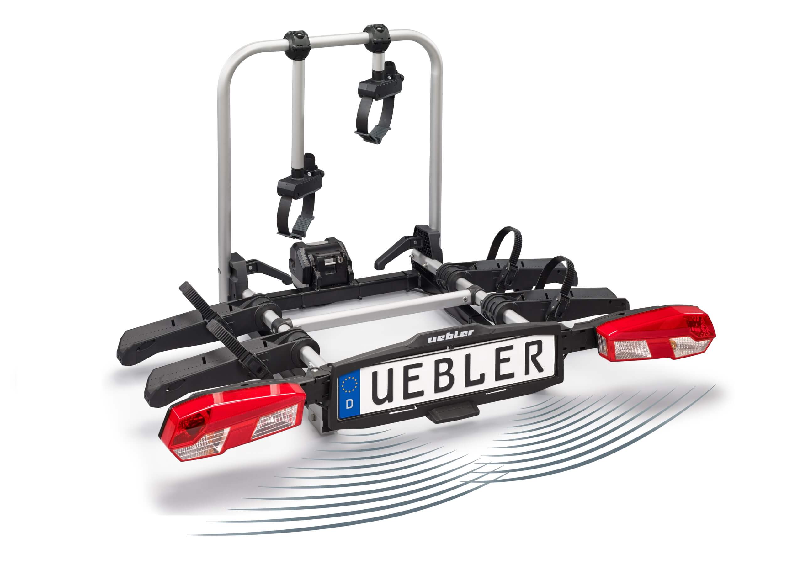 :Uebler H21 Z90 tilting and folding eBike rack (2 bikes) with reversing sensors, no. 18170-DC
