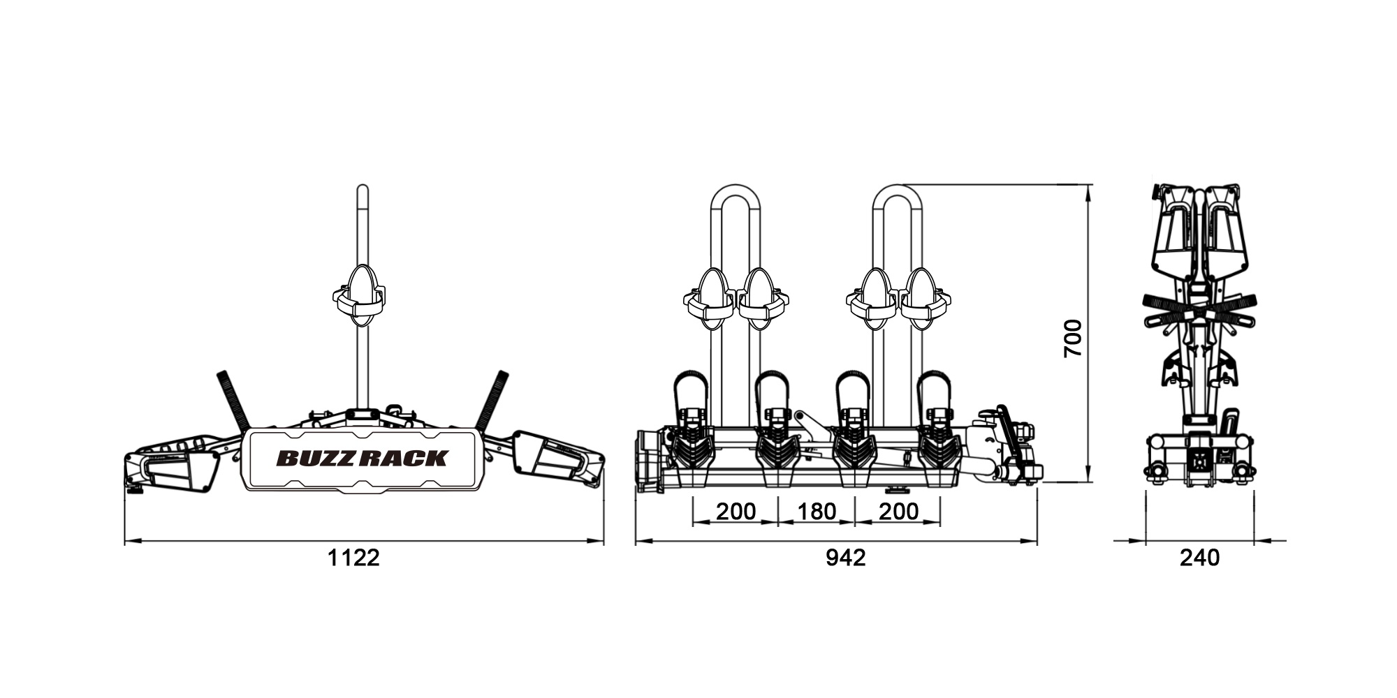 BUZZRACK Eazzy 4 technical specifications