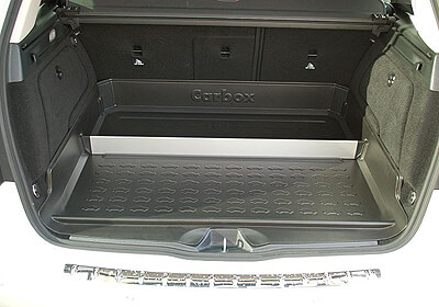 Carbox Form 15 boot liner, black, with organiser, for Mercedes , 601070000:Mercedes Benz B Class 12-19for cars with the boot floor in the higher posit