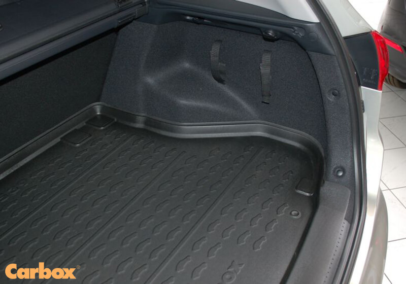 PVC Boot Liner For Kia Ceed 2018+ – Bottom Level, Black With 2" Raised Lip – UK Made