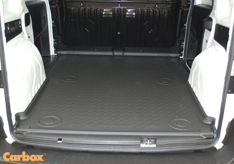 Fiat Doblo Cargo L1 (SWB) H1 (low roof) (2010 to 2022):Carbox Form L boot liner, black, Doblo Cargo / Combo L1, 204108000