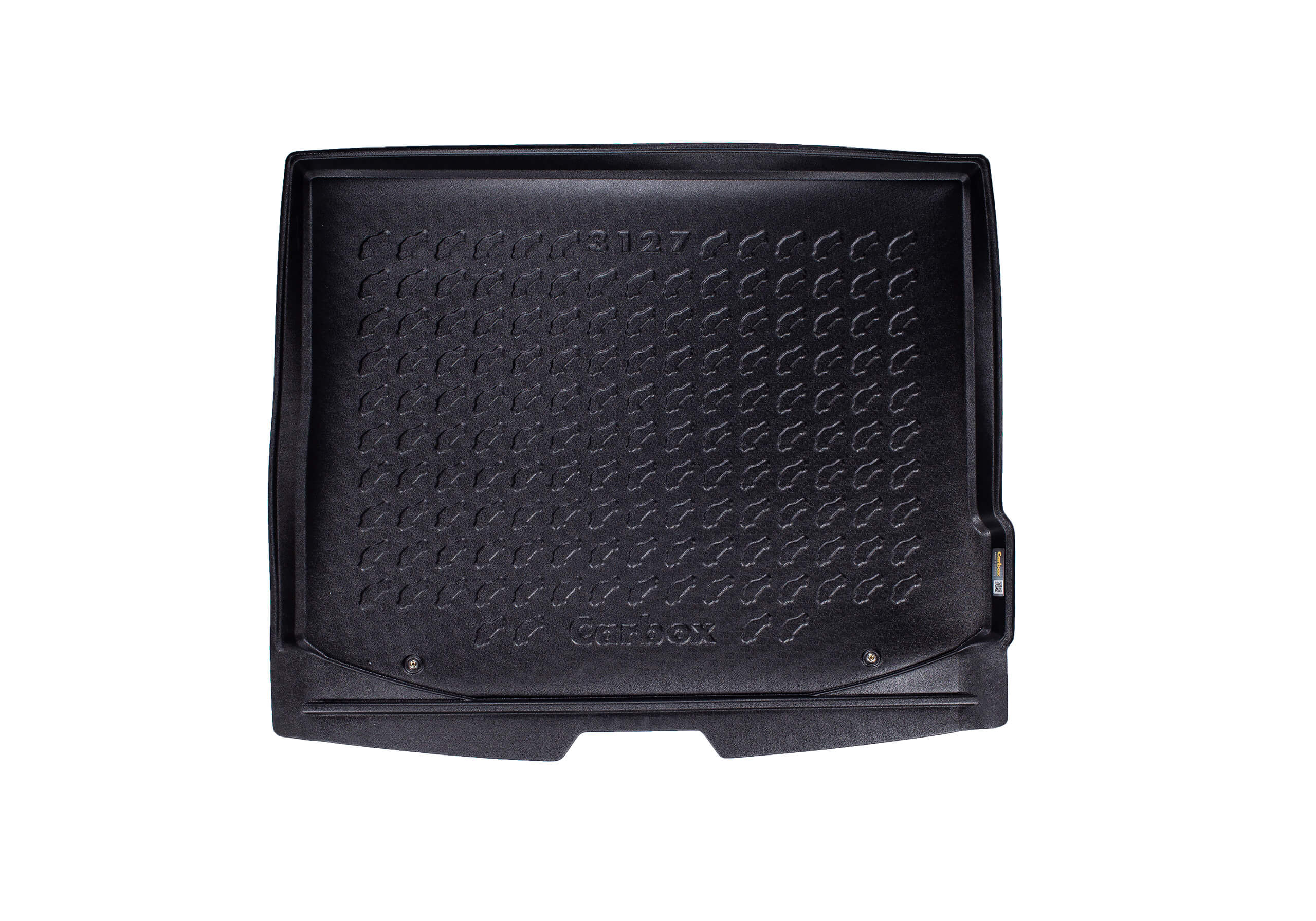 Carbox Form S boot liner, black, for , 203127000:Ford Kuga 13-17vehicles with a full size spare wheel