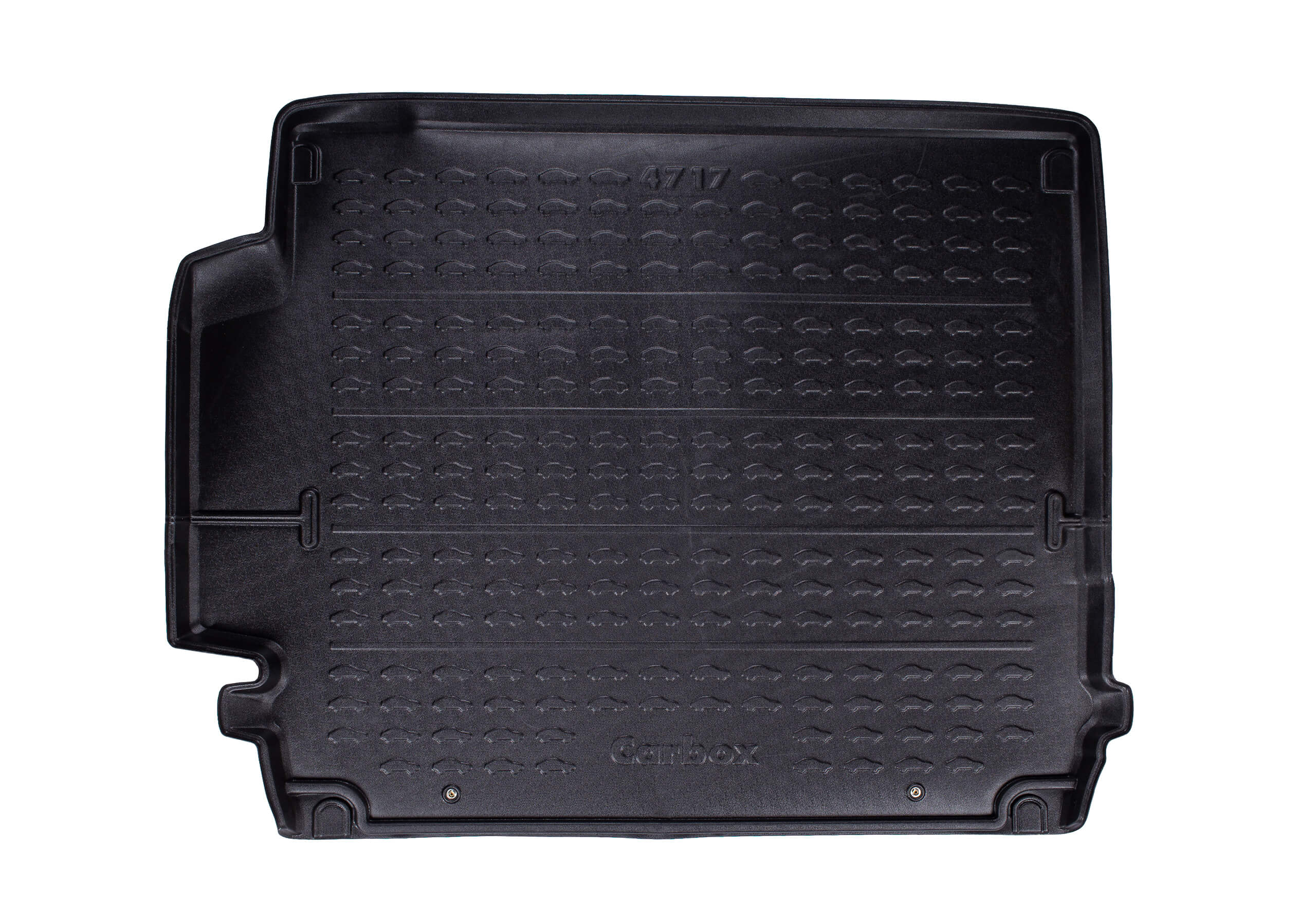 Carbox Form S boot liner, black, for , 204717000:Land Rover Discovery 5 17 on7 seaters with 3rd row folded. Only fits cars with 2/3 zone auto air con