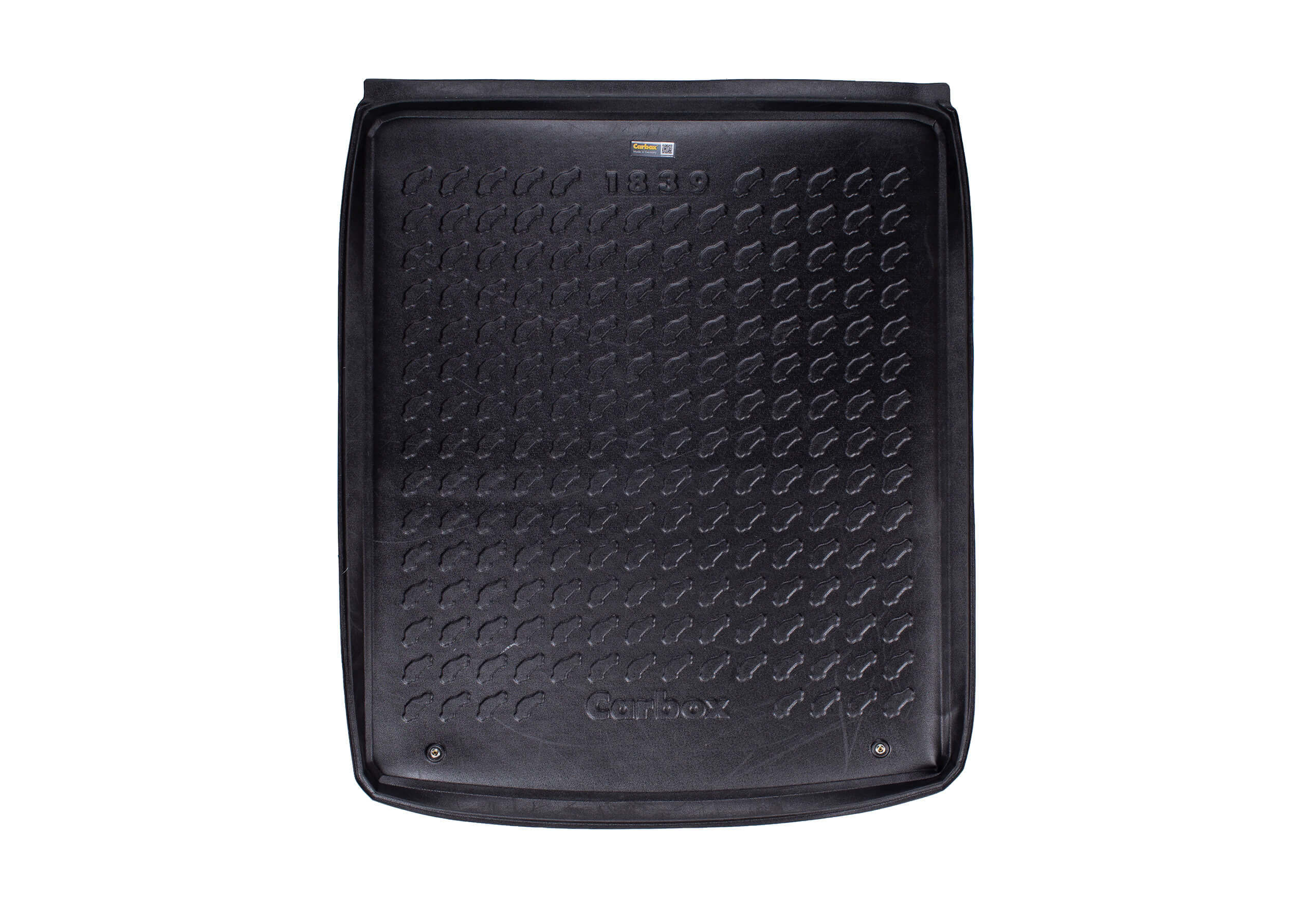 Carbox Form S boot liner, black, for , 201839000:Skoda Superb est 09-15with Variable Load Floor in lower position, using rail system