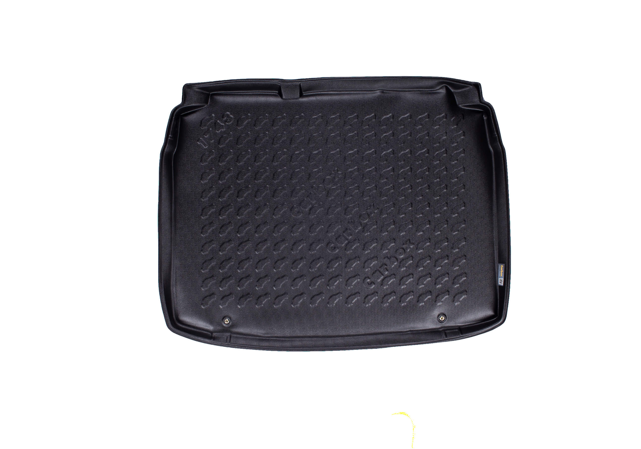 Carbox Form S boot liner, black, for VW Golf, 201743000: VW Golf 5dr 04-08vehicles with steel space saver spare wheel