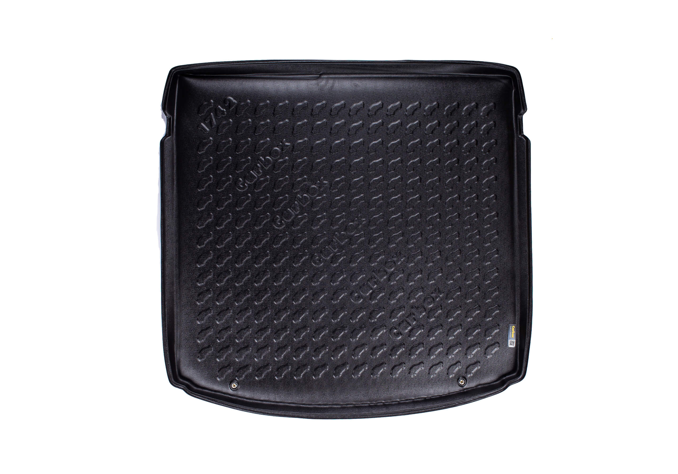 Carbox Form S boot liner, black, for VW , 201742000: VW Touran 10-15Seven seater with 3rd seat row lowered or five seater with a variable loading floo