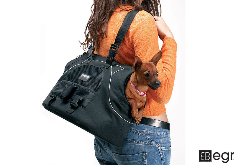 PetEgo EB USB Universal Sports Bag Plus 'Black Label' small pet carrier, black, EBUSBPLUS-BL