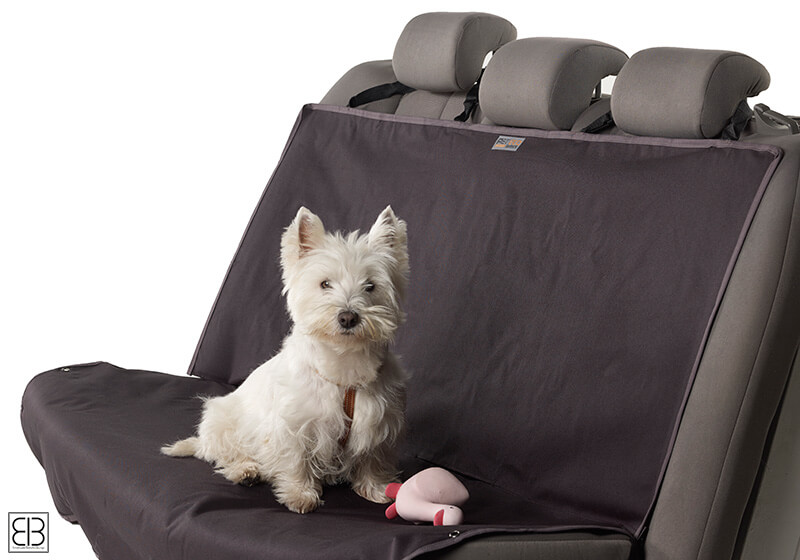 EB Animal Basics waterproof rear seat cover, black and anthracite, no