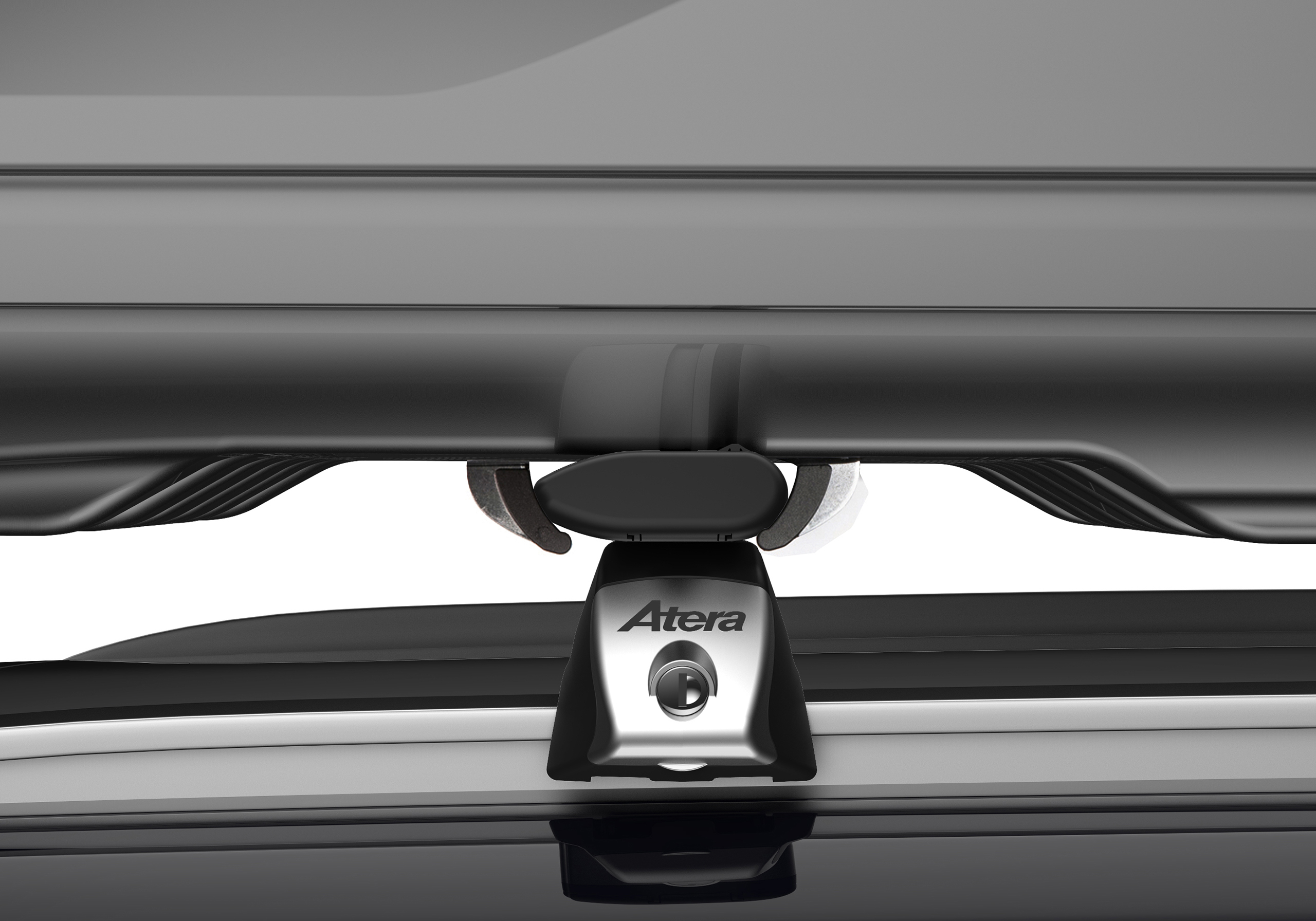 Package deal: Atera Casar L AR2292 roof box, gloss black, and bars