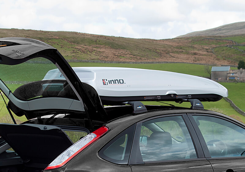 INNO Shadow 16 roof box, silver, no. INRS16S (BRA1250).