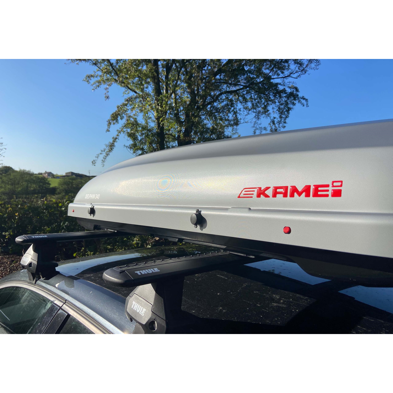 KAMEI Delphin 470 silver roof box KM363