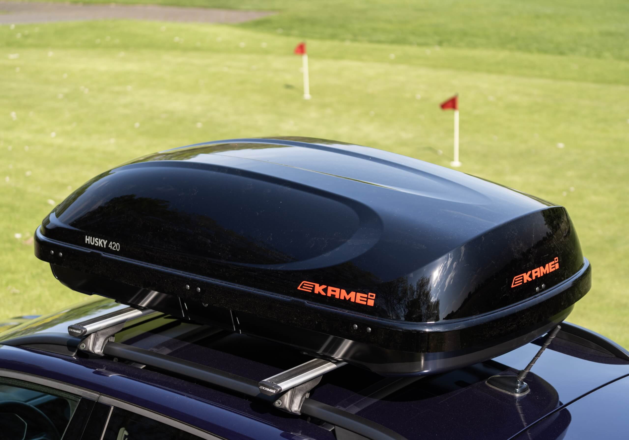 KAMEI Husky 420 gloss black DuoLift roof box no. KM422 K