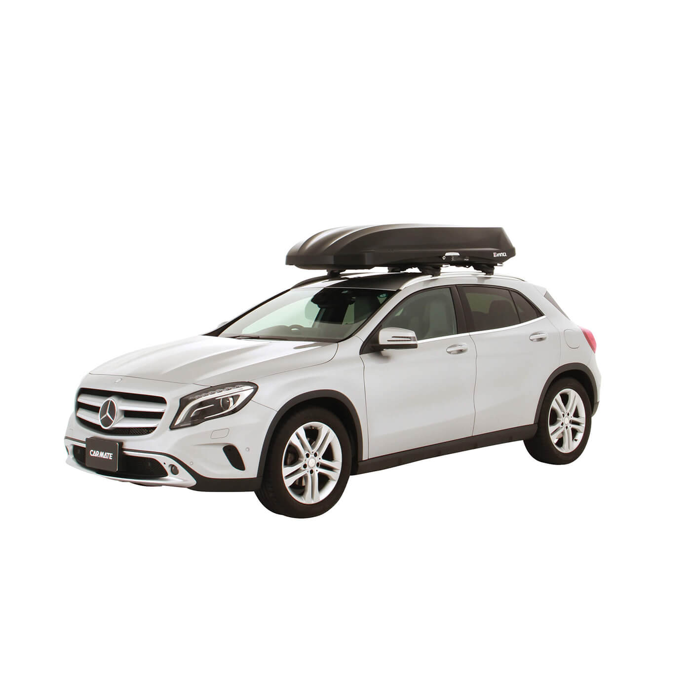 Package deal: INNO W Plus 840 gloss black box with roof bars