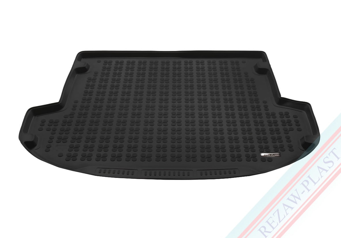 Hyundai Santa Fe (2018 to 2024):Rezaw-Plast boot liner, black, no. RZ230649