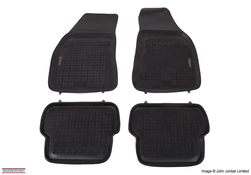 Audi A4 four door saloon (2005 to 2008):Rezaw-Plast floor mats (set of 4), black, no. RZ240301