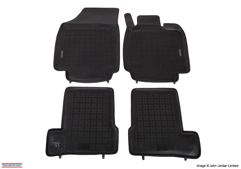 Rezaw-Plast floor mats (set of 4), black, no. RZ241810:Nissan Micra 3dr 03-10models up to 09/2007