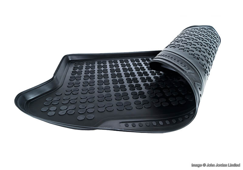 A high quality thermoplastic elastomer car boot liner with a 3.5cm rim around the edge