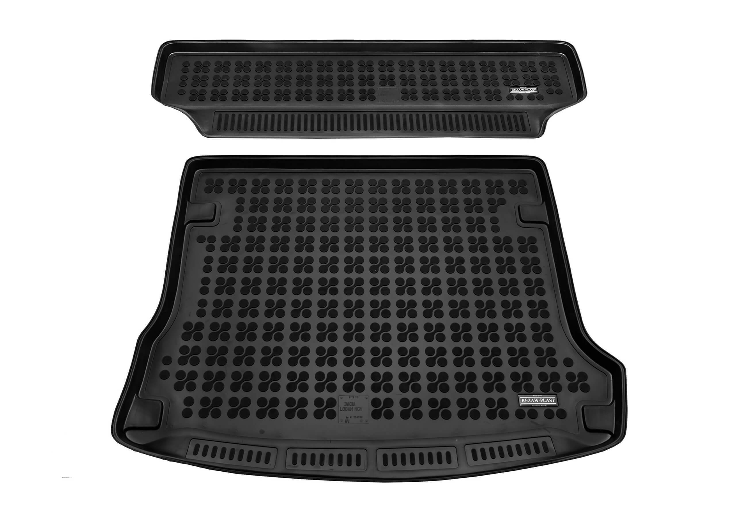 Dacia Logan MCV estate (2007 to 2013):Rezaw-Plast boot liner, black, no. RZ231336