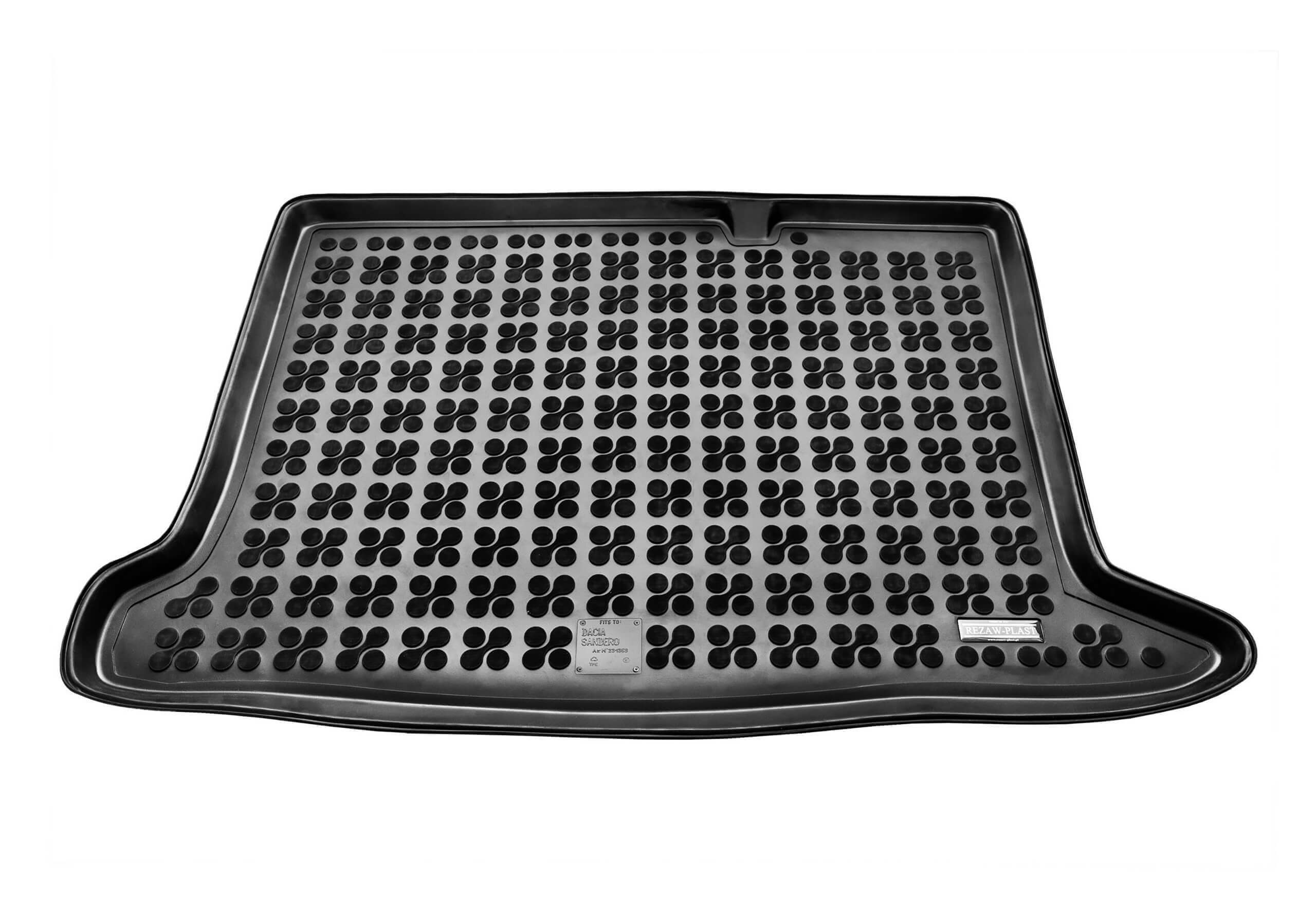 Dacia Sandero five door (2012 to 2021):Rezaw-Plast boot liner, black, no. RZ231369