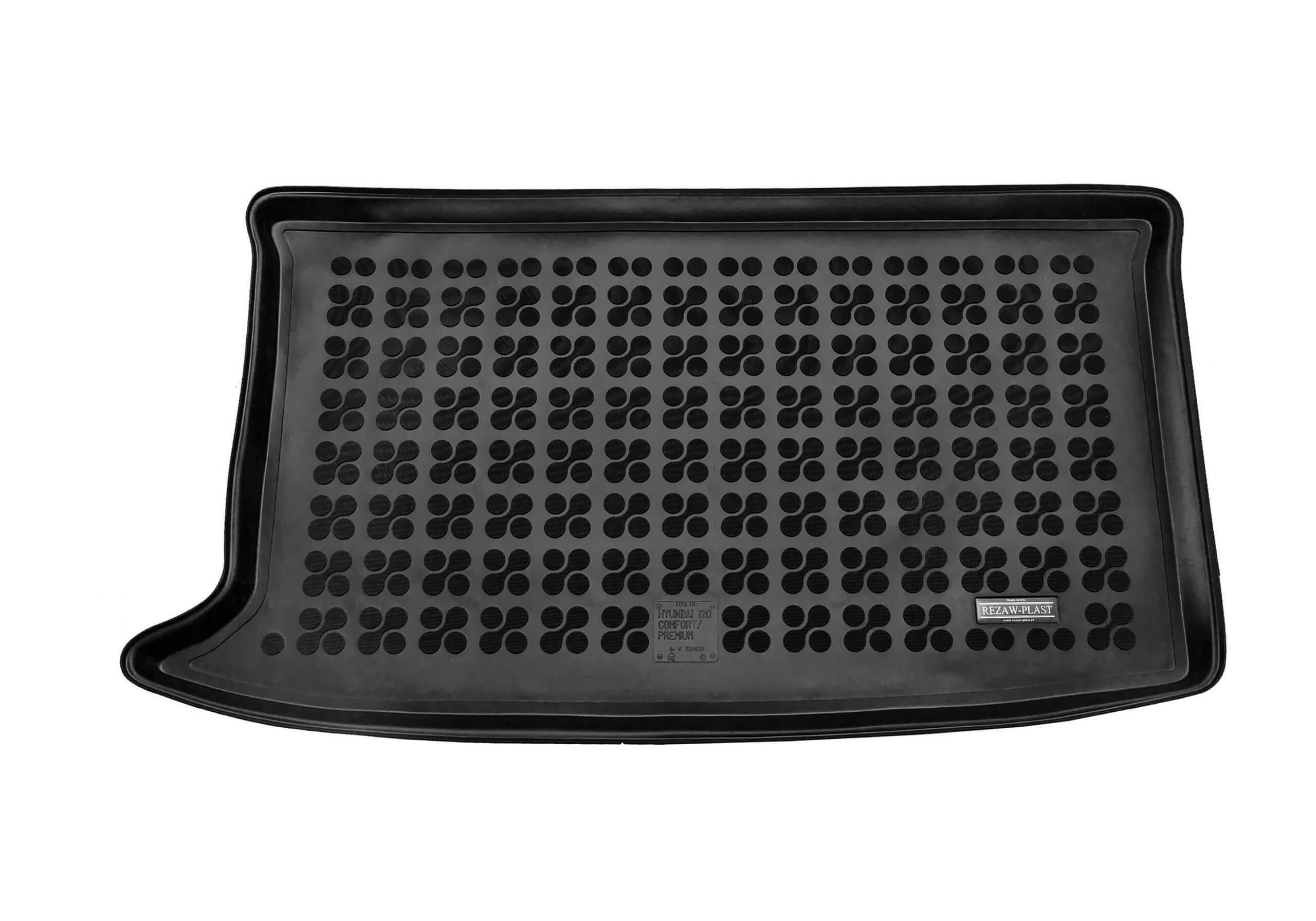 Hyundai i20 five door (2015 to 2020):Rezaw-Plast boot liner, black, no. RZ230635