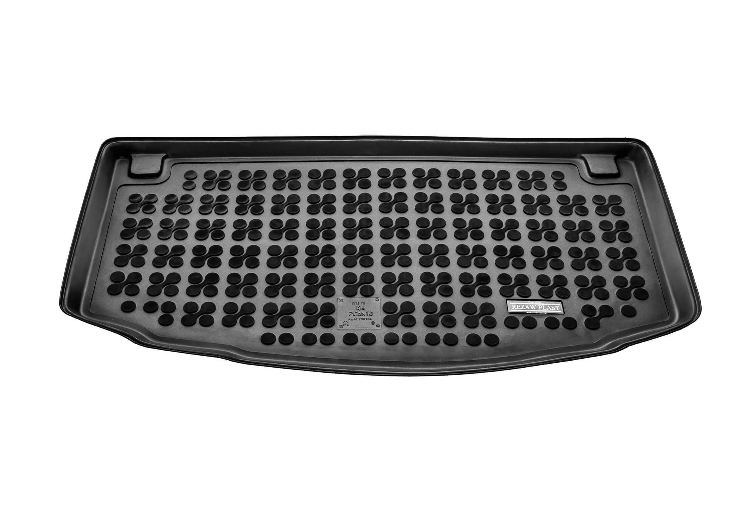 Kia Picanto three door (2011 to 2017):Rezaw-Plast boot liner, black, no. RZ230734