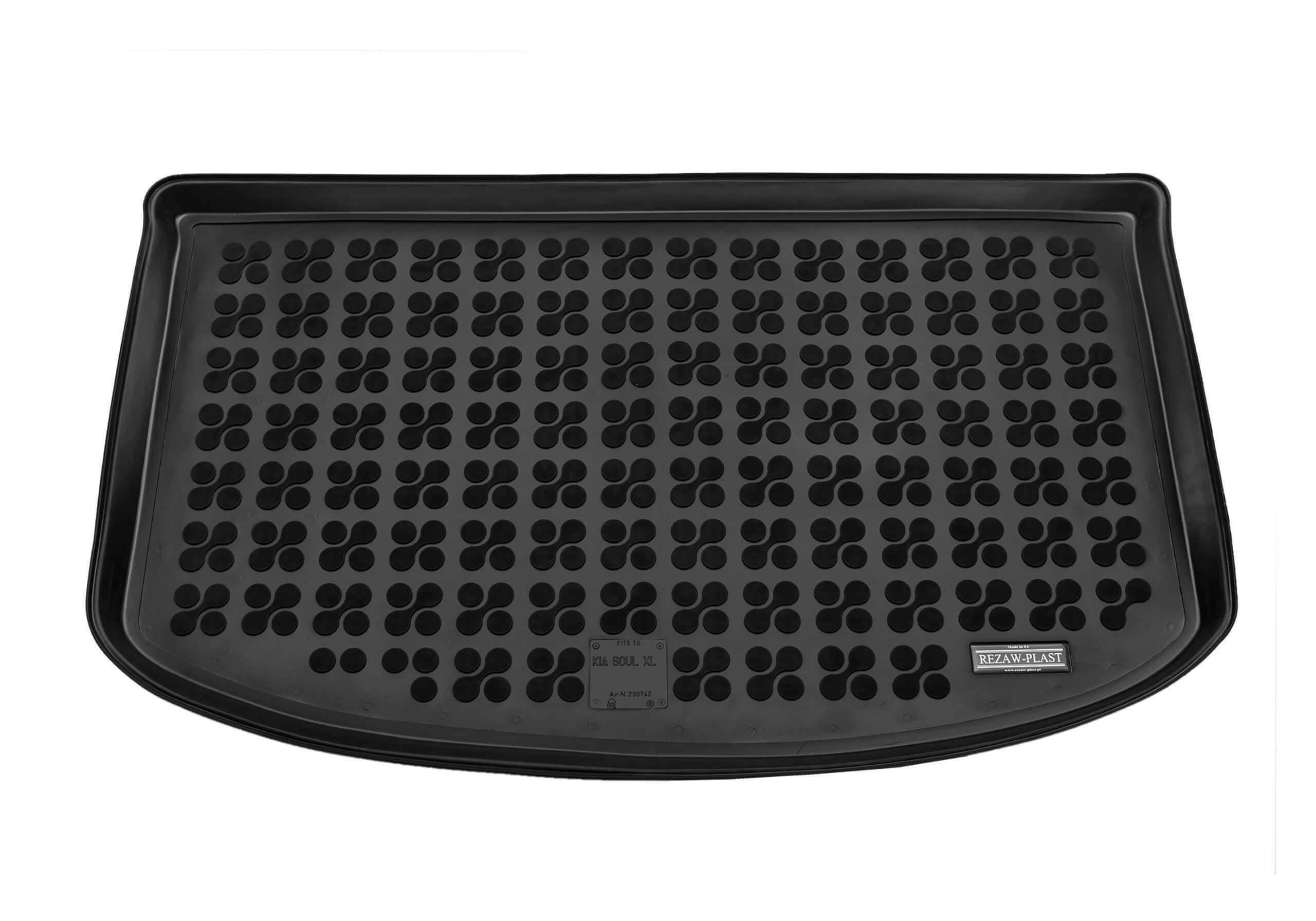 Kia Soul (2014 to 2019):Rezaw-Plast boot liner, black, no. RZ230742