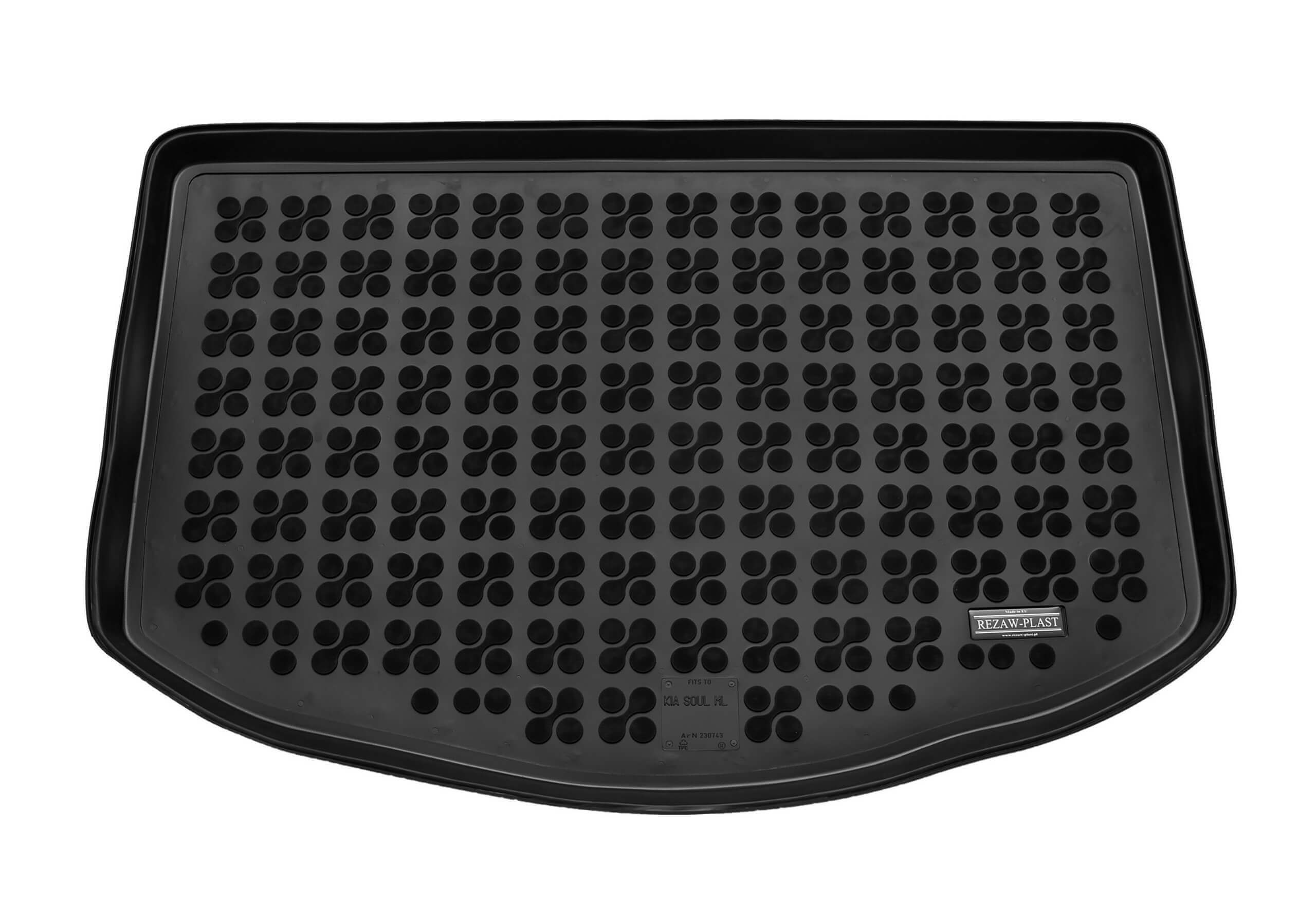 Kia Soul (2014 to 2019):Rezaw-Plast boot liner, black, no. RZ230743