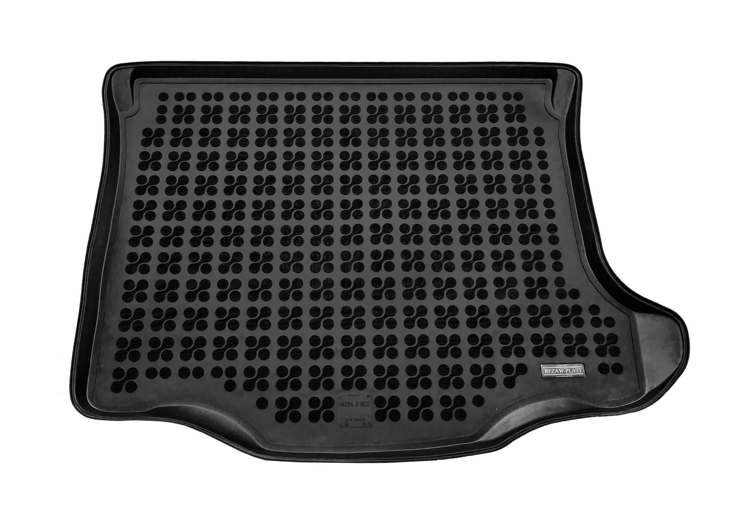 Mazda 3 four door saloon (2004 to 2009):Rezaw-Plast boot liner, black, no. RZ232213