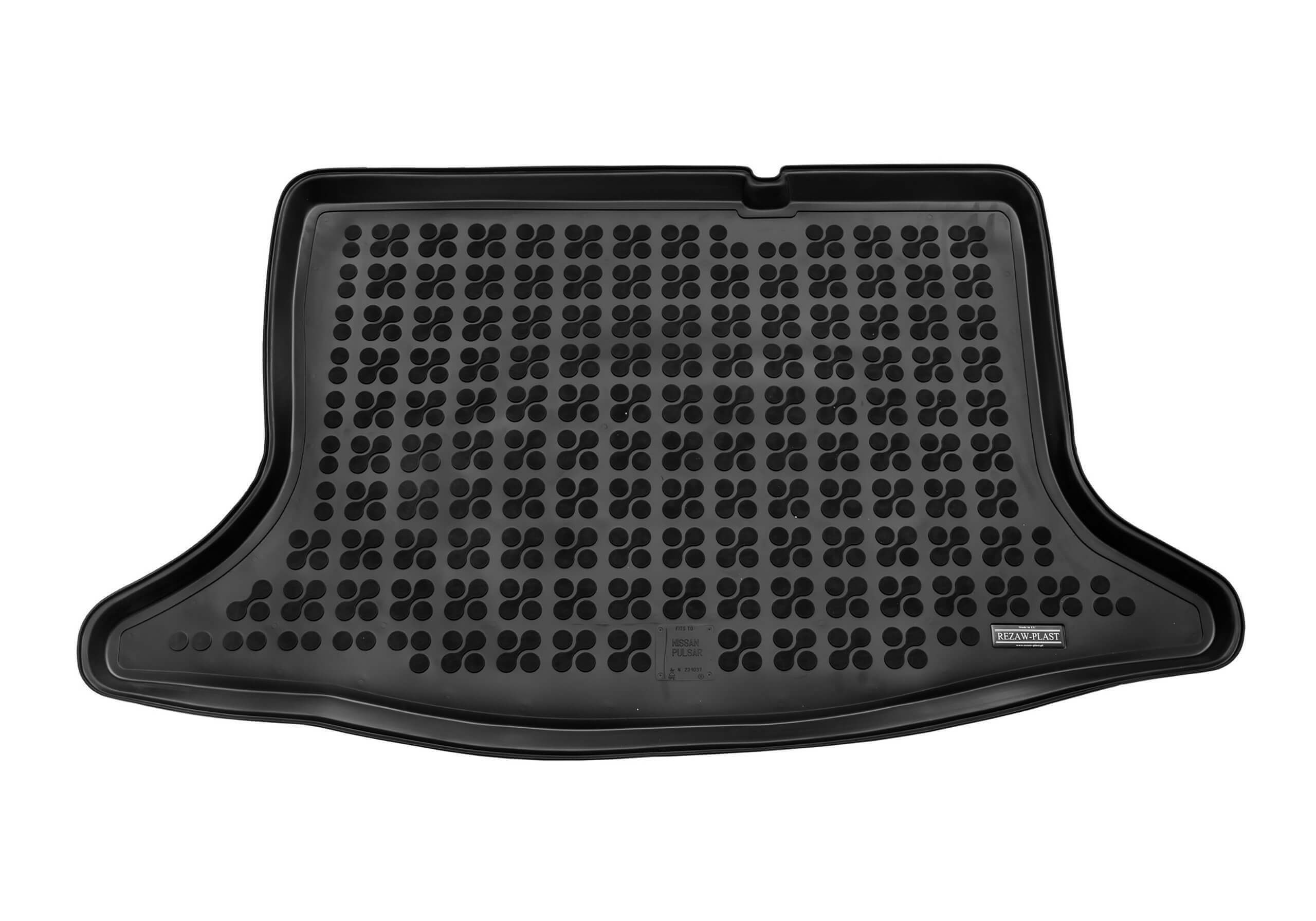 Nissan Pulsar five door (2014 to 2018):Rezaw-Plast boot liner, black, no. RZ231037