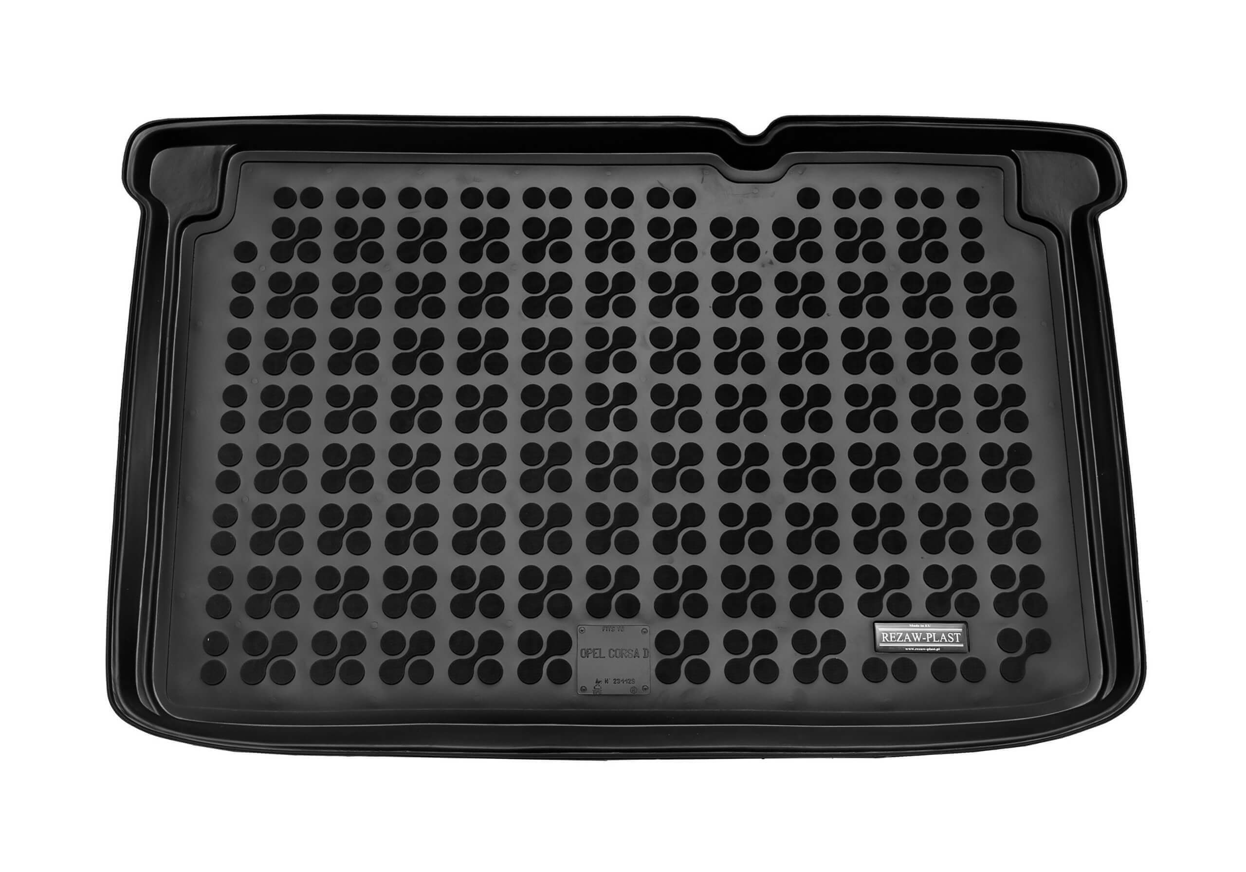 Opel Corsa five door (2006 to 2014):Rezaw-Plast boot liner, black, no. RZ231129