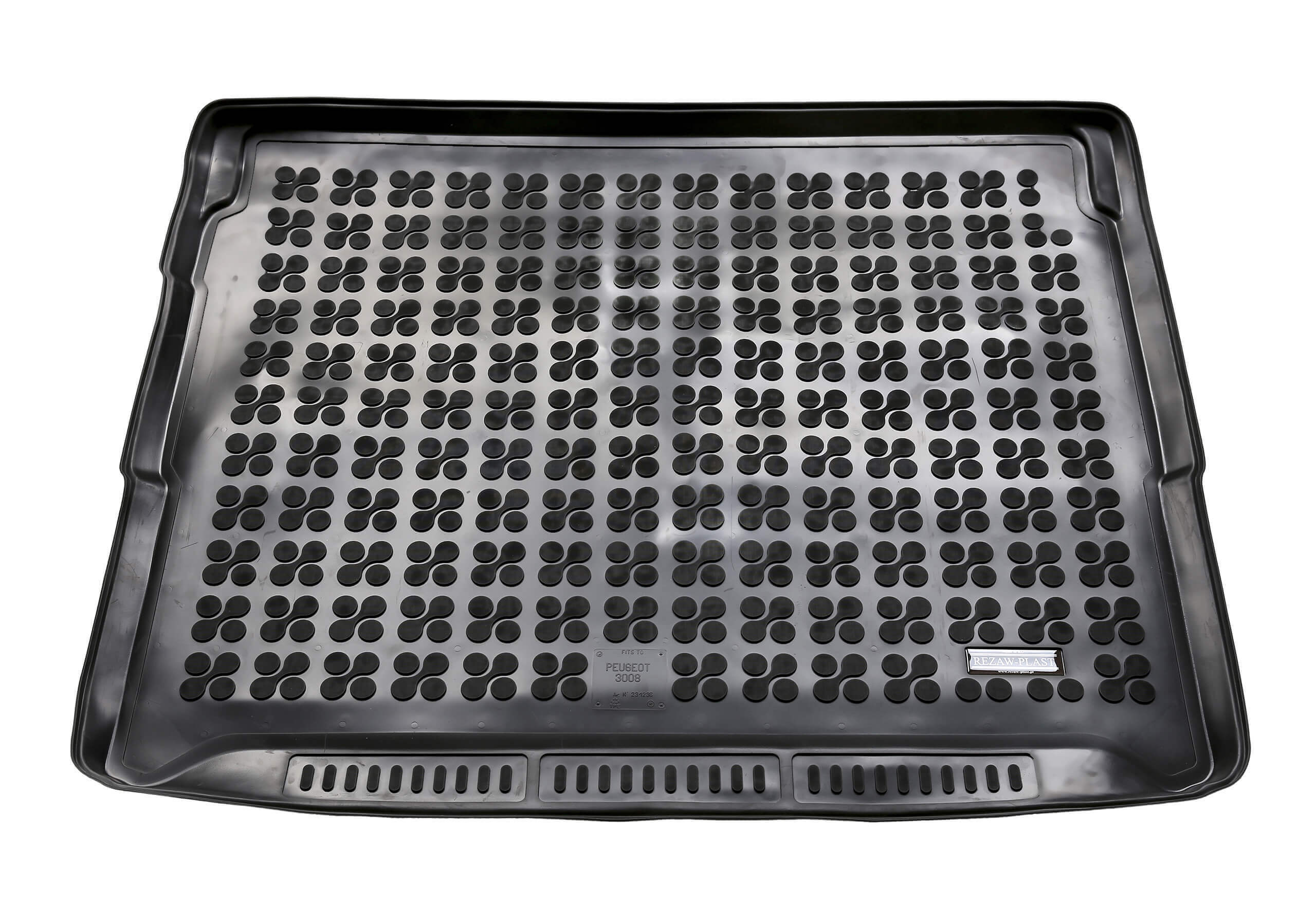 Peugeot 3008 (2017 to 2023):Rezaw-Plast boot liner, black, no. RZ231236