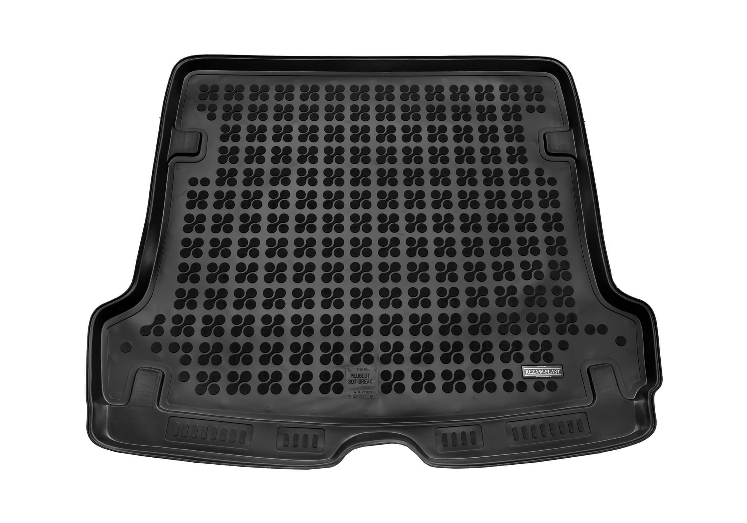 Peugeot 307 SW estate (2002 to 2008):Rezaw-Plast boot liner, black, no. RZ231213