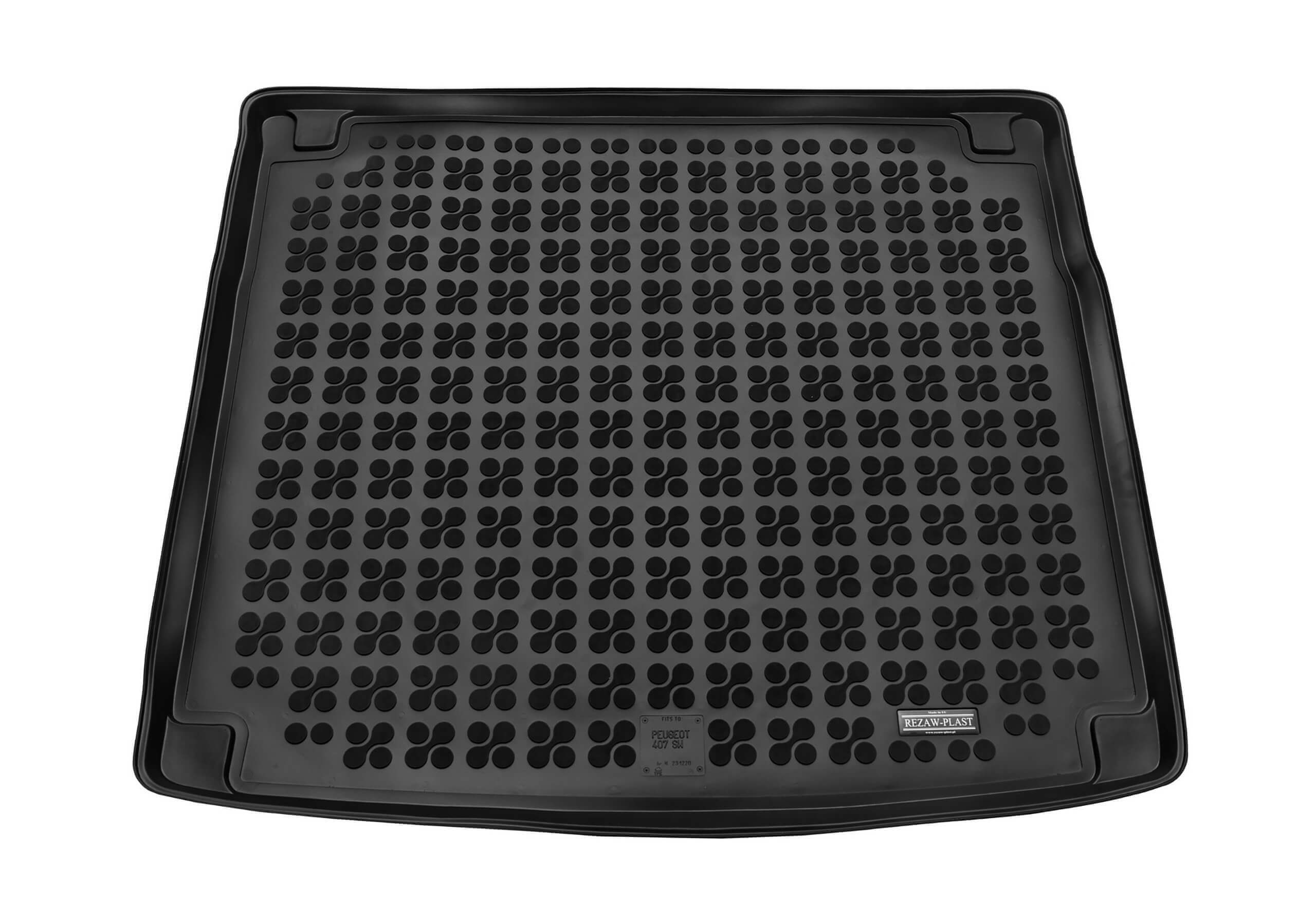 Peugeot 407 SW estate (2004 to 2011):Rezaw-Plast boot liner, black, no. RZ231220