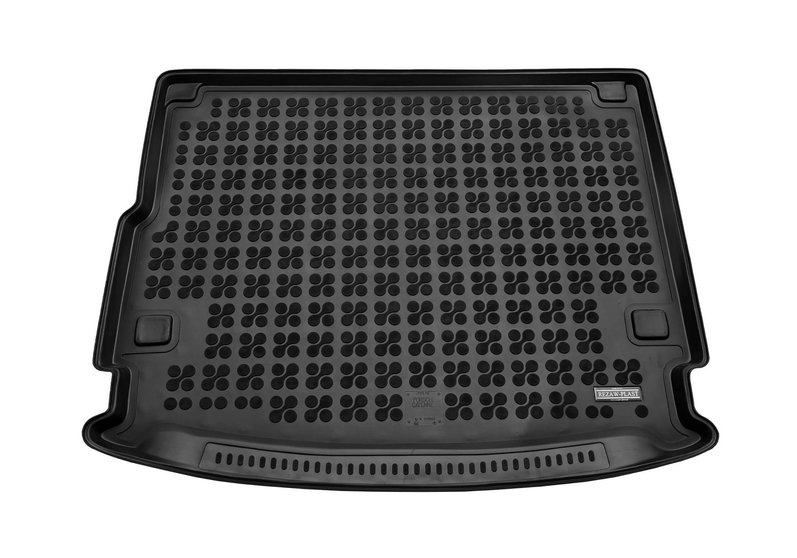 Porsche Cayenne (2010 to 2018):Rezaw-Plast boot liner, black, no. RZ233503