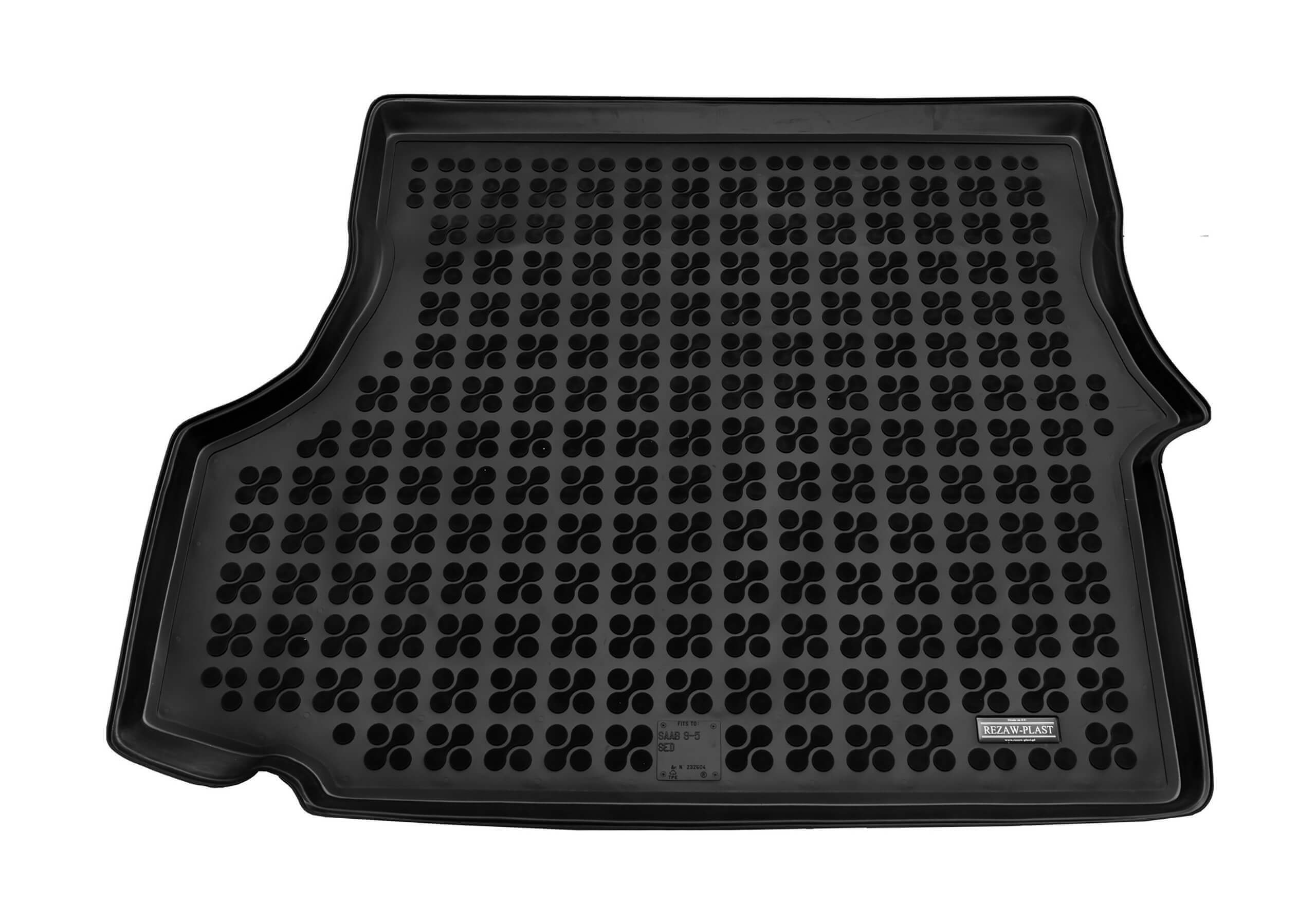 Saab 9-5 four door saloon (1998 to 2010):Rezaw-Plast boot liner, black, no. RZ232604