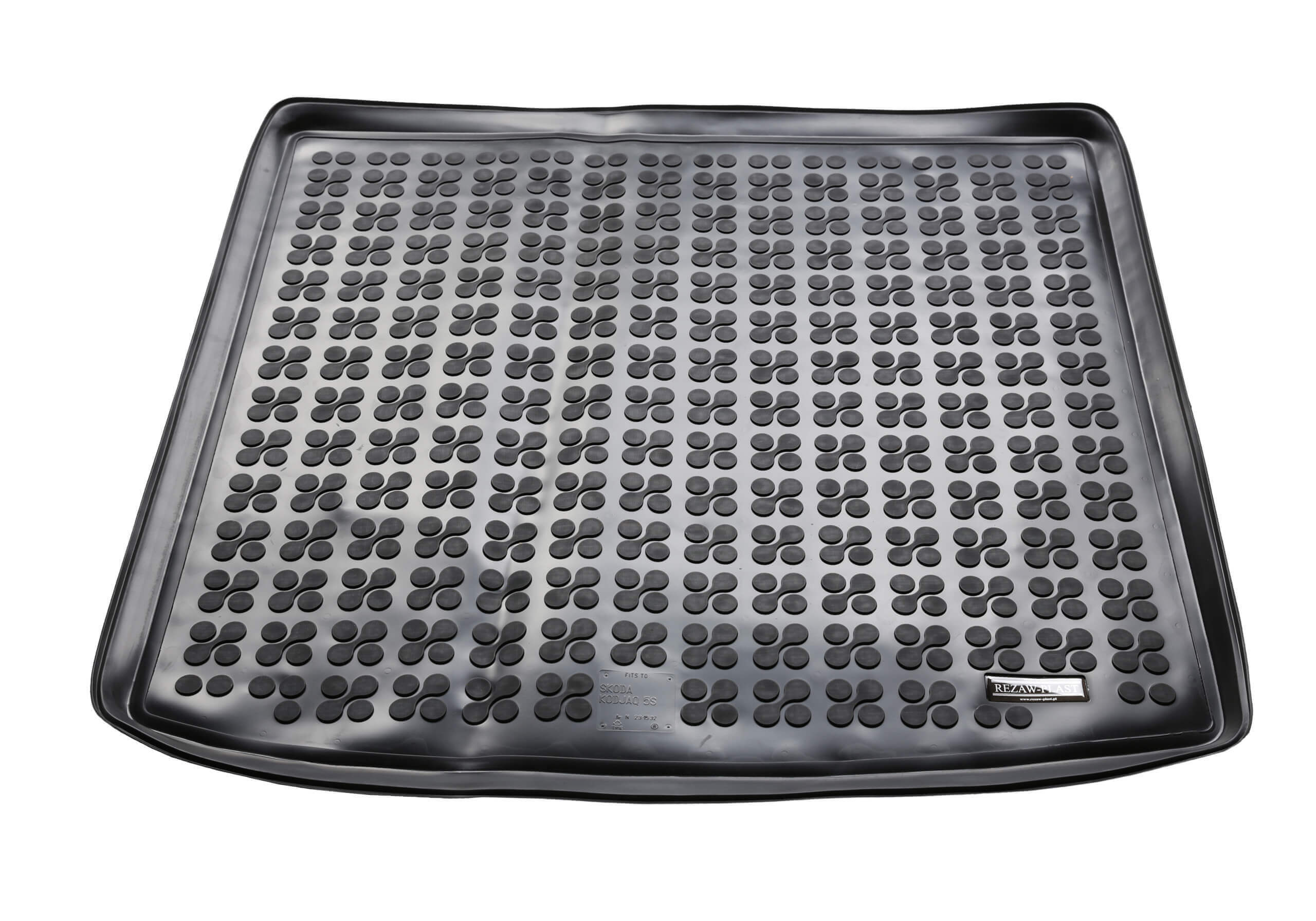 Skoda Kodiaq (2016 to 2024):Rezaw-Plast boot liner, black, no. RZ231532