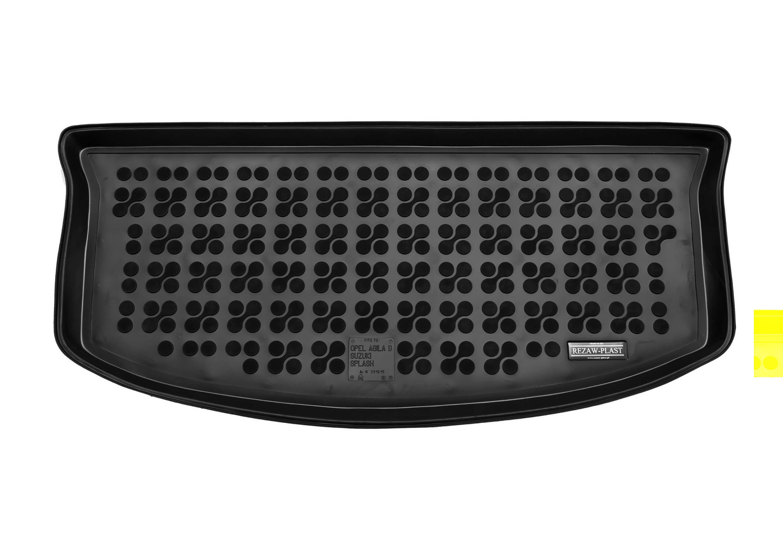 Opel Agila (2008 onwards):Rezaw-Plast boot liner, black, no. RZ231615