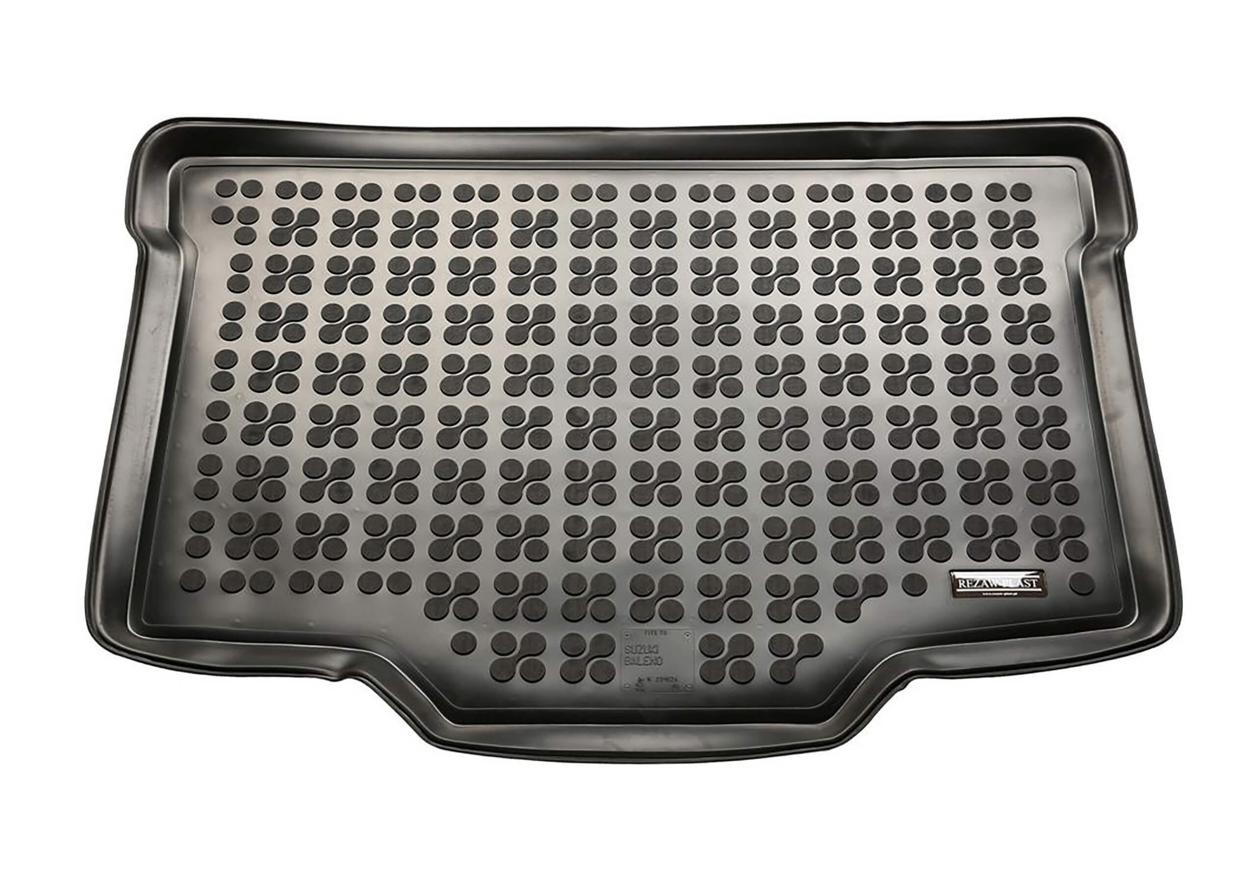 Suzuki Baleno five door (2016 to 2019):Rezaw-Plast boot liner, black, no. RZ231624