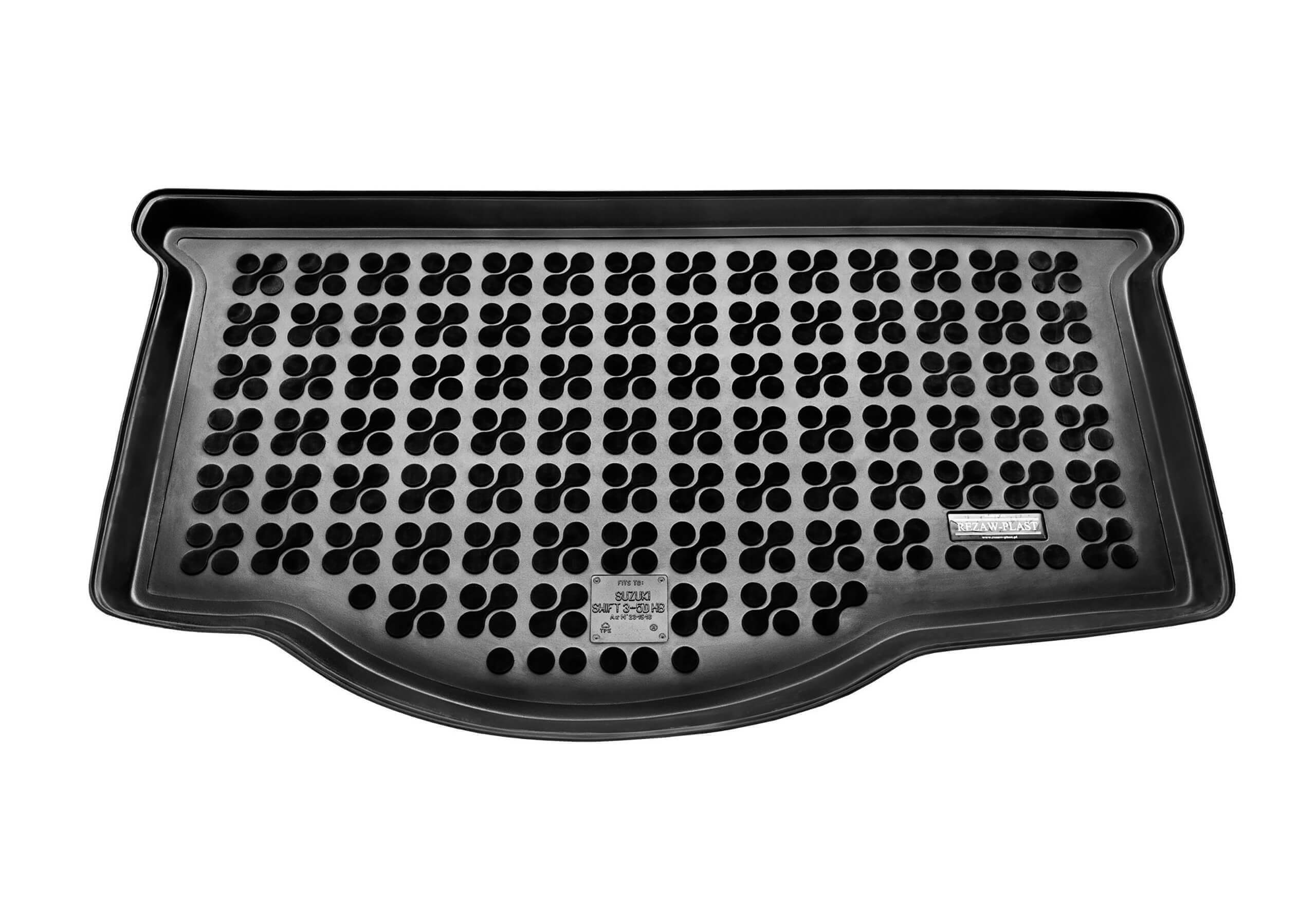 Suzuki Swift five door (2010 to 2017):Rezaw-Plast boot liner, black, no. RZ231618