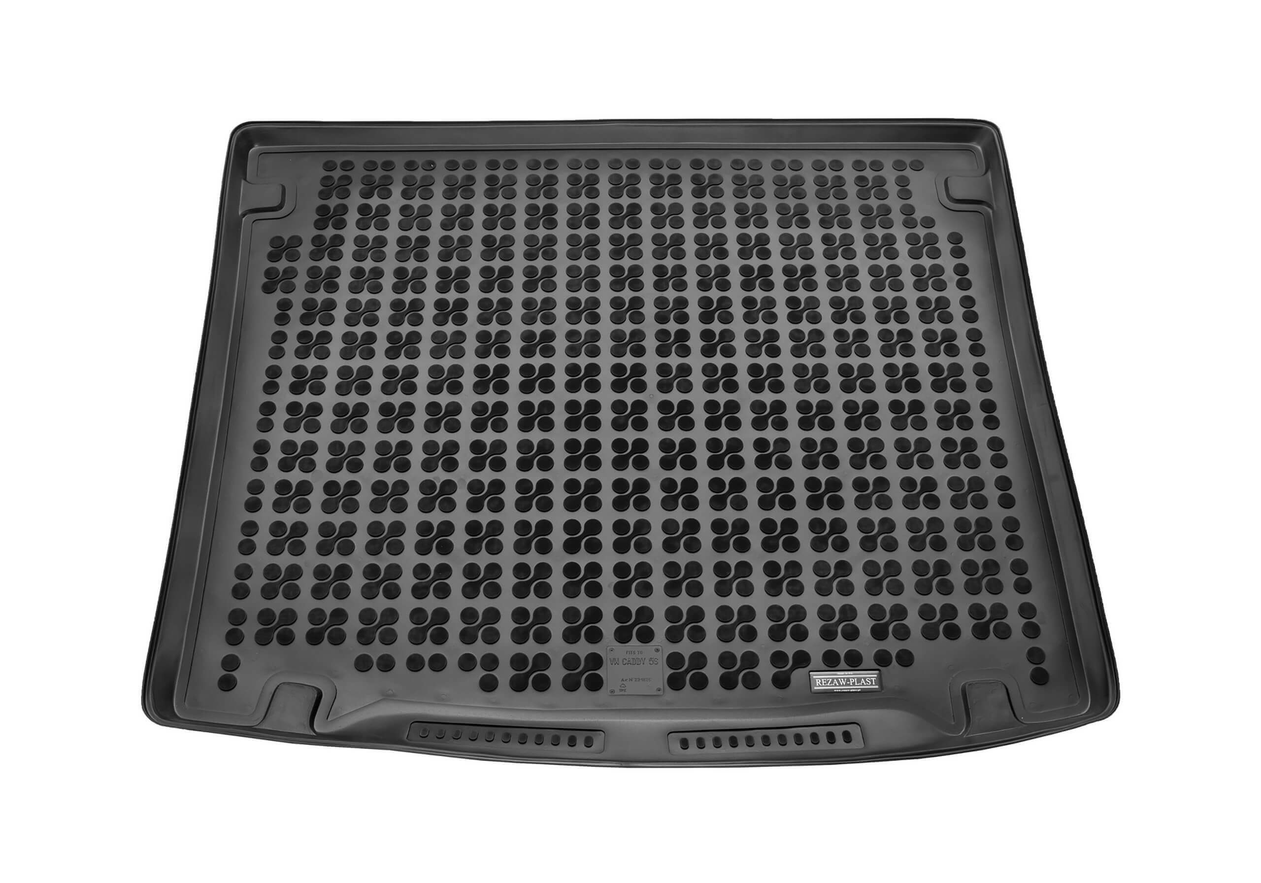 Volkswagen VW Caddy Life (2011 to 2015):Rezaw-Plast boot liner, black, no. RZ231826