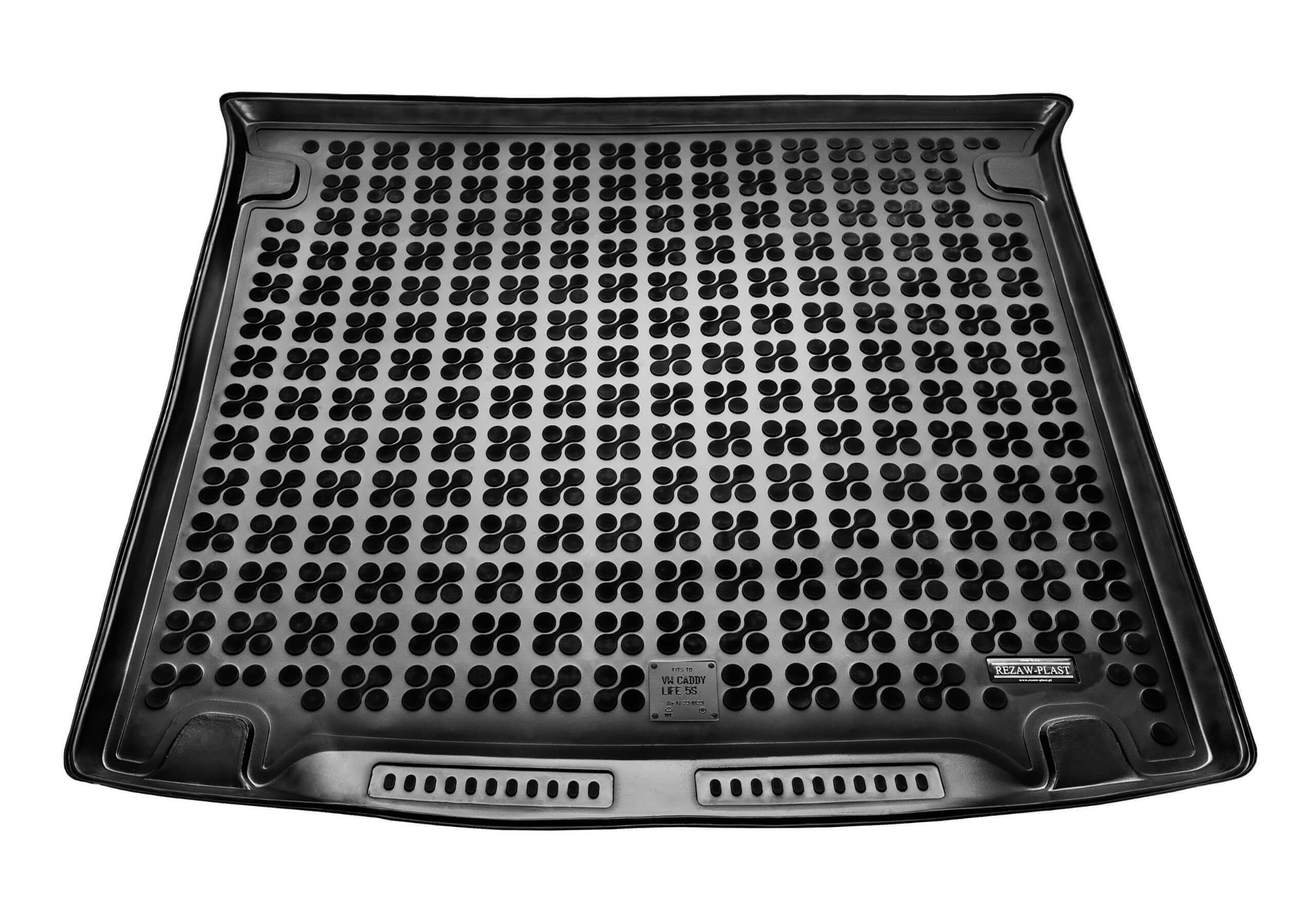 Volkswagen VW Caddy Life (2004 to 2011):Rezaw-Plast boot liner, black, no. RZ231829