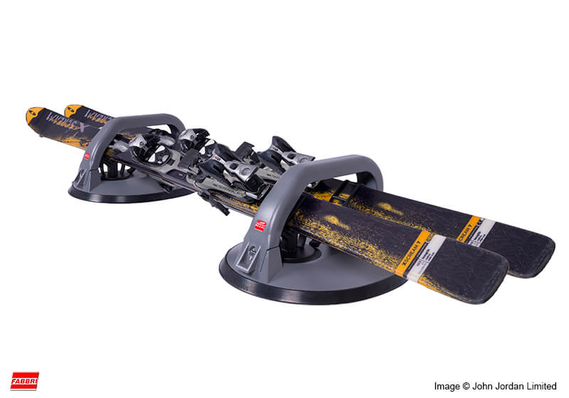 Seat Ibiza ST estate (2010 to 2017):Fabbri lockable magnetic ski carrier - Kolumbus Deluxe