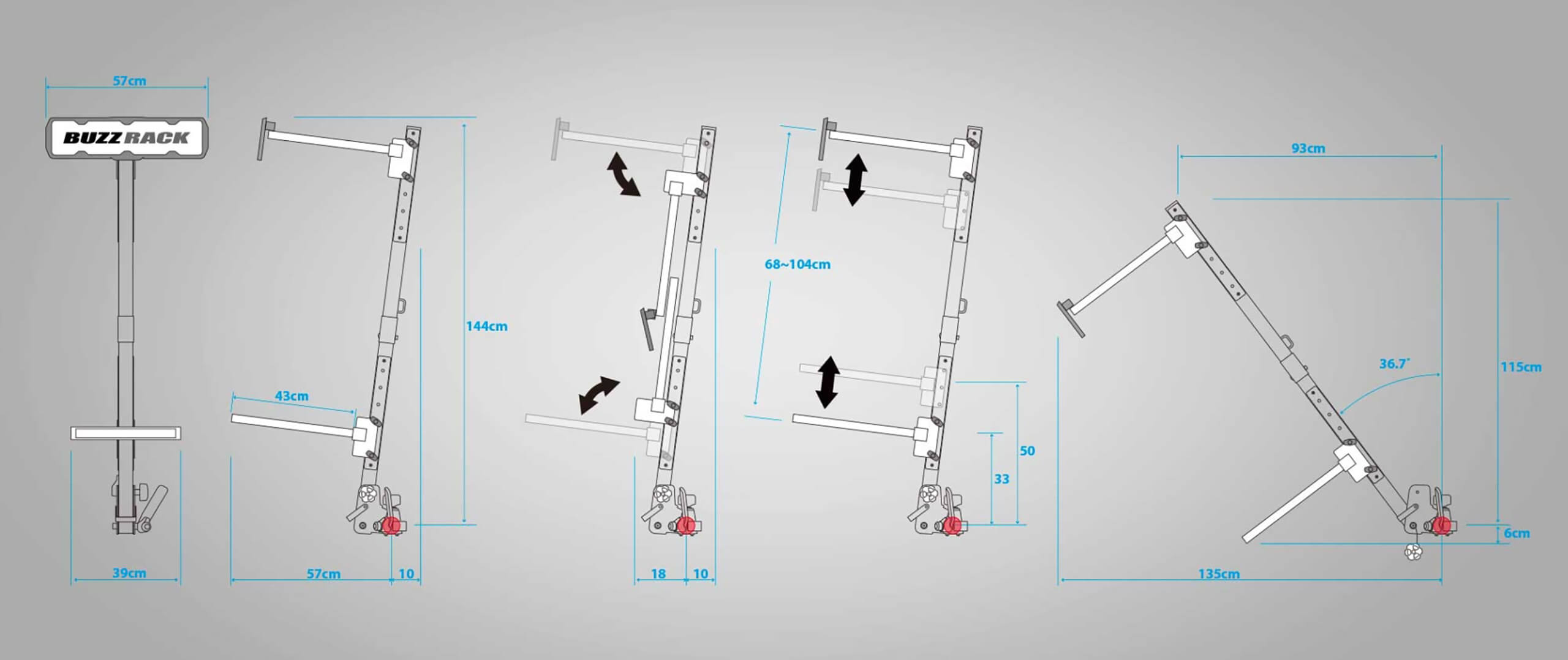 BUZZRACK Eazzy 2 technical specifications