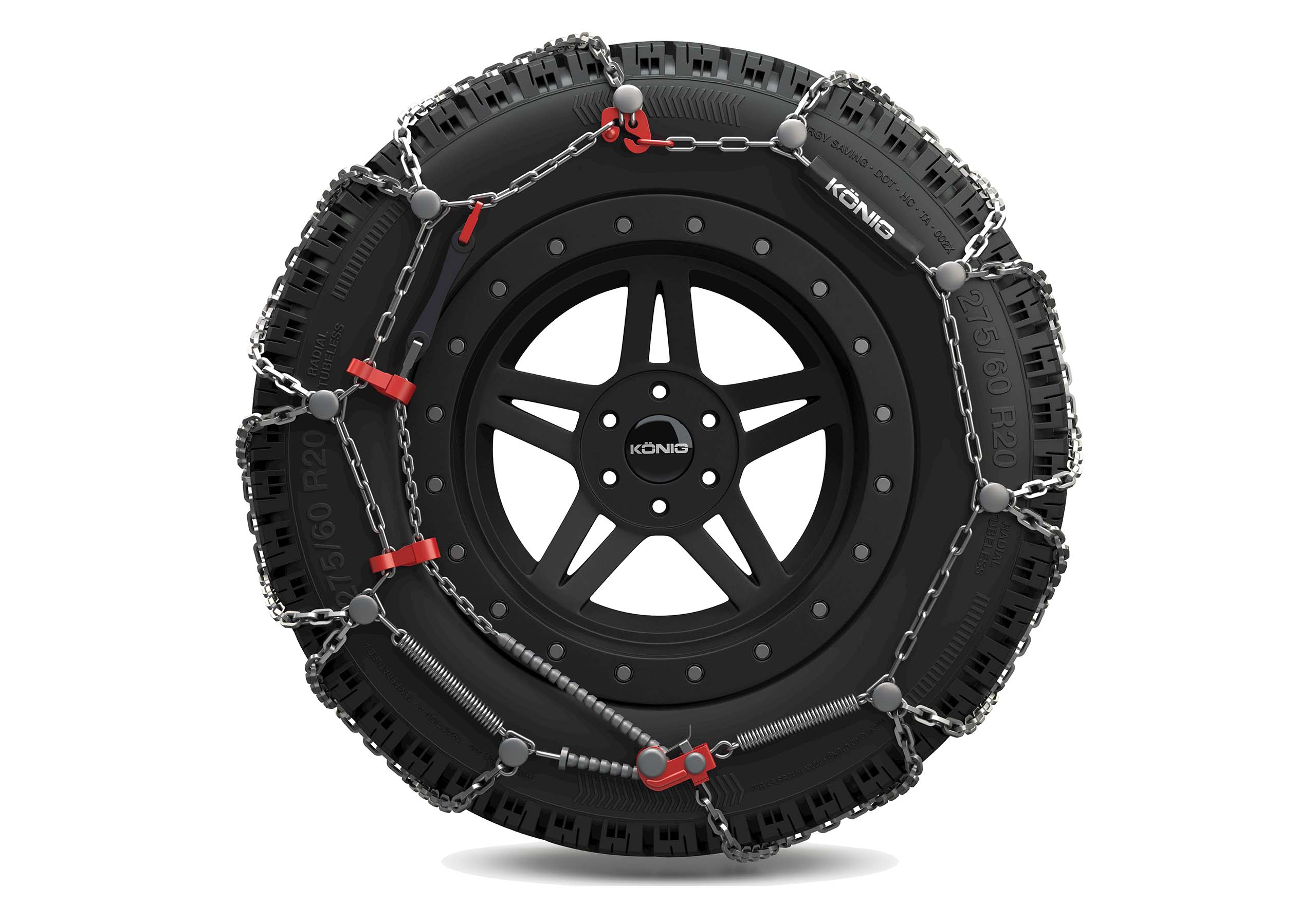 Mercedes Benz G-Wagon/G-Class (1980 to 2018):Knig XD-16 Pro snow chains (pair) no. XD-16 Pro 280